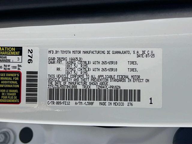 Photo of 2025 Wind Chill Pearl Toyota Tacoma