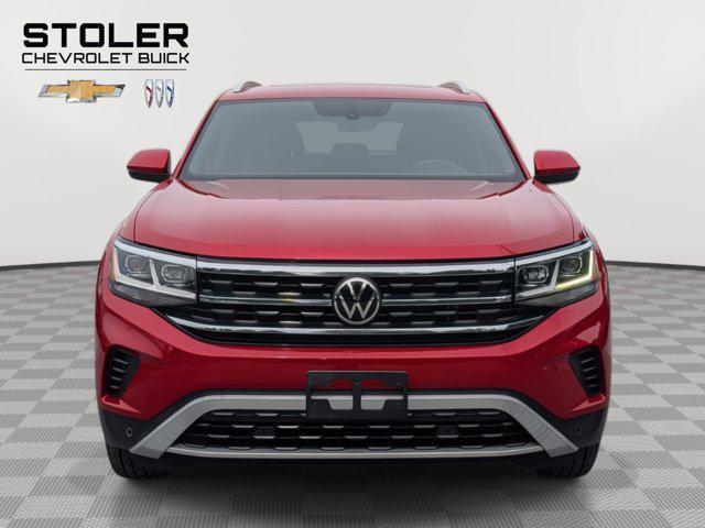Photo of 2021 Red Metallic Volkswagen Atlas Cross Sport