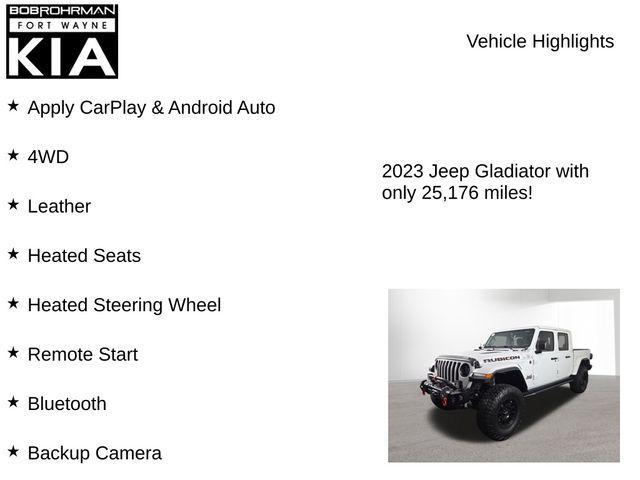 Photo of 2023 Bright White Clearcoat Jeep Gladiator
