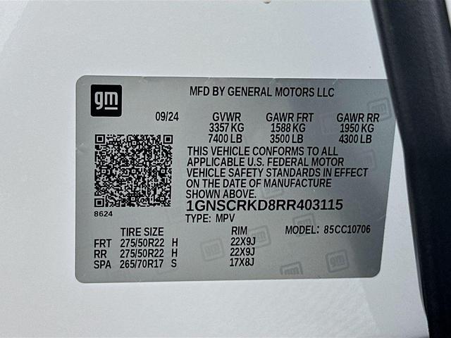 Photo of 2024 Summit White Chevrolet Tahoe