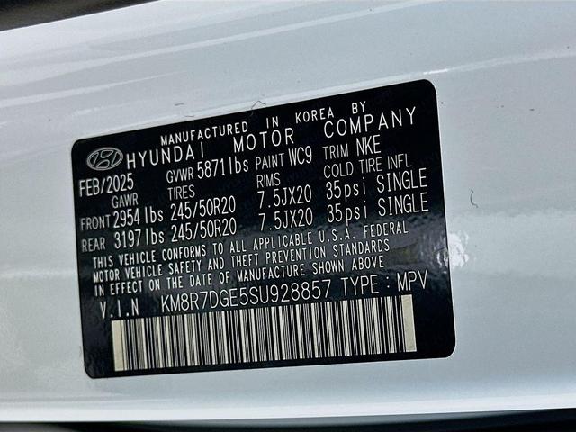 Photo of 2025 Hyper White Hyundai PALISADE