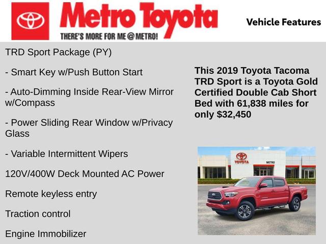 Photo of 2019 Barcelona Red Metallic Toyota Tacoma