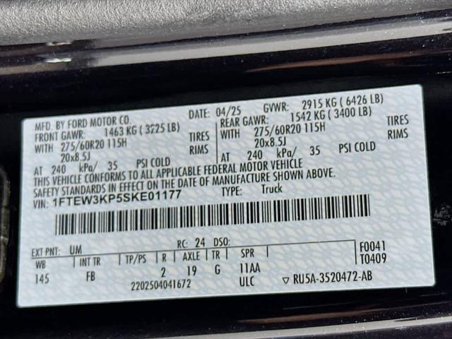 Photo of 2025 Agate Black Metallic Ford F-150