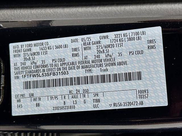Photo of 2025 Agate Black Metallic Ford F-150
