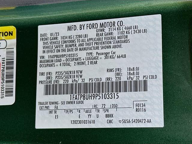 Photo of 2023 Eruption Green Metallic Ford Mustang