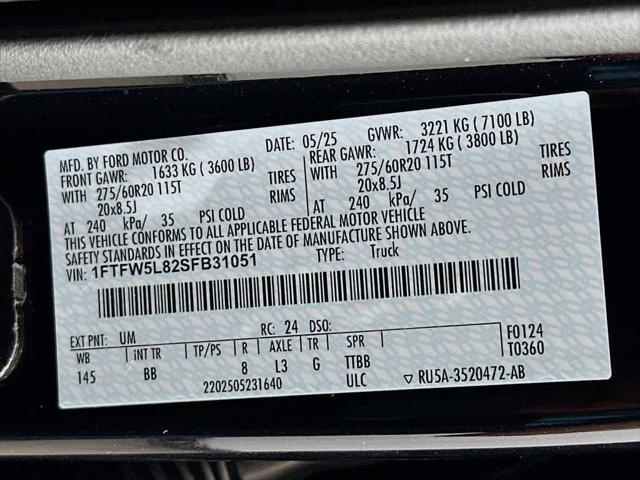 Photo of 2025 Agate Black Metallic Ford F-150