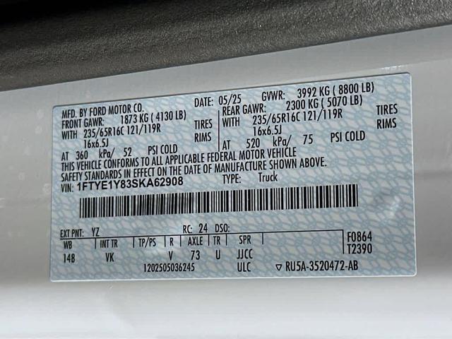 Photo of 2025 Oxford White Ford Transit-150
