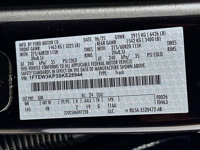 Photo of 2025 Agate Black Metallic Ford F-150