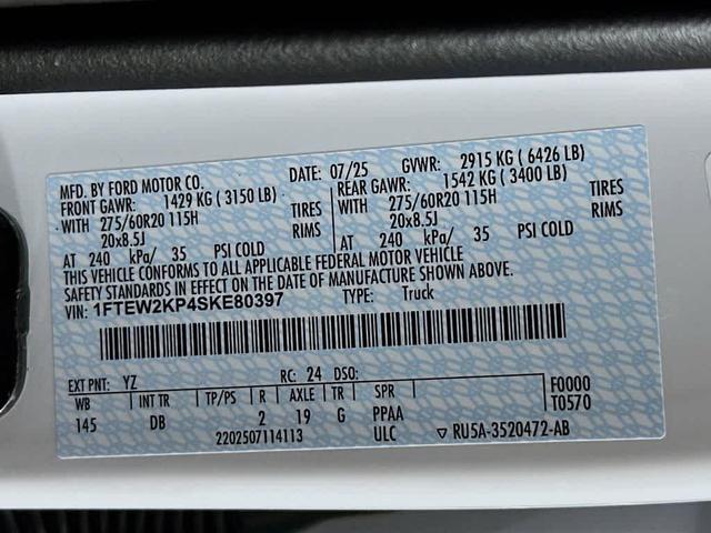 Photo of 2025 Oxford White Ford F-150