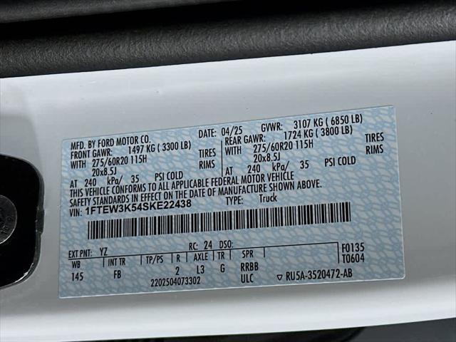 Photo of 2025 Oxford White Ford F-150