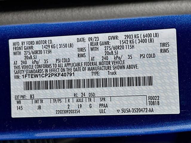 Photo of 2023 Atlas Blue Metallic Ford F-150