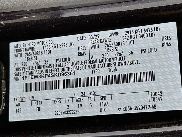 Photo of 2025 Agate Black Metallic Ford F-150