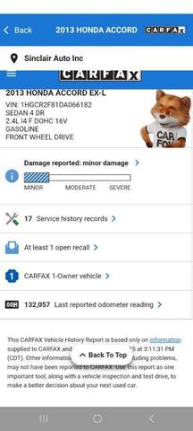 Photo of 2013 Silver Honda Accord