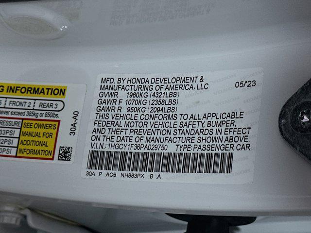 Photo of 2023 Platinum White Pearl Honda Accord
