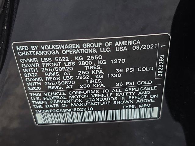 Photo of 2022 Deep Black Pearl Effect Volkswagen Atlas