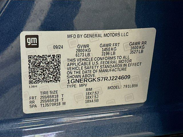 Photo of 2024 Lakeshore Blue Metallic Chevrolet Traverse