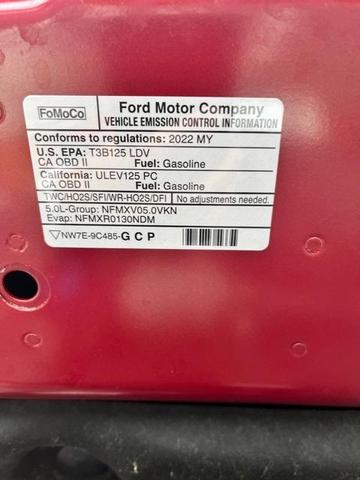 Photo of 2022 Red Metallic Ford Mustang