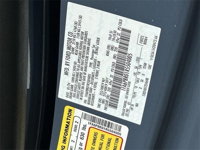 Photo of 2024 Vapor Blue Metallic Ford Mustang