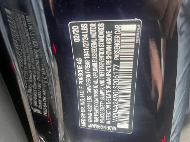 Photo of 2020 Jet Black Metallic Porsche 911