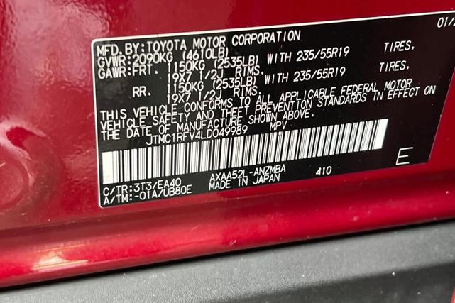 Photo of 2020 Ruby Flare Pearl Toyota RAV4