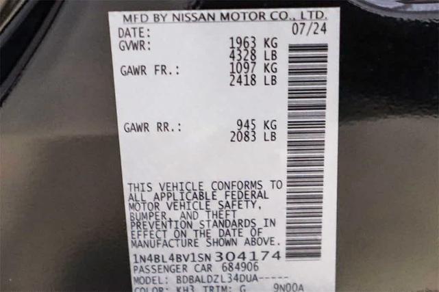 Photo of 2025 Black Nissan Altima