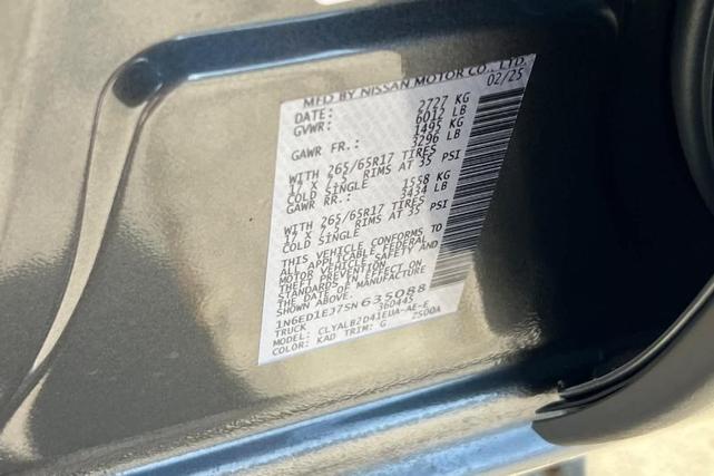 Photo of 2025 Gun Metallic Nissan Frontier
