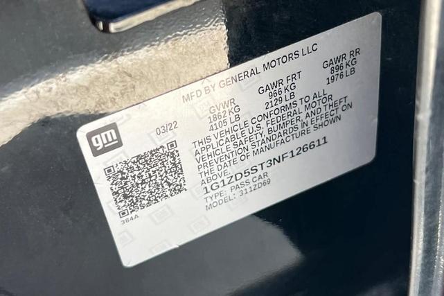 Photo of 2022 Mosaic Black Metallic Chevrolet Malibu