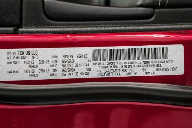 Photo of 2015 Deep Cherry Red Crystal Pearlcoat Jeep Grand Cherokee