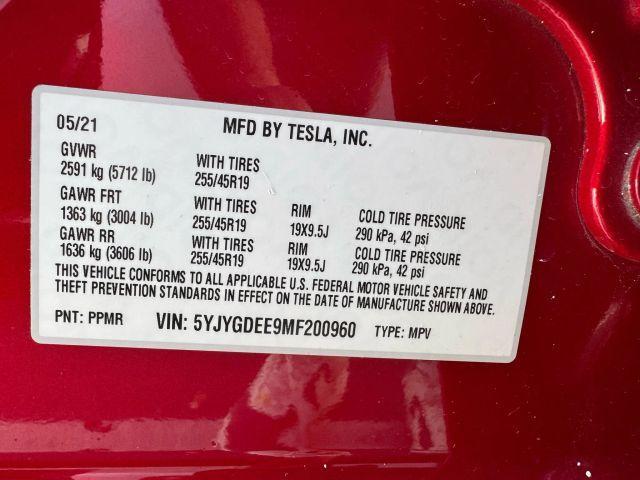 Photo of 2021 Red Multi Tesla Model Y