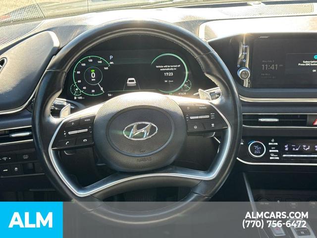 Photo of 2020 Oxford Blue Hyundai SONATA Hybrid