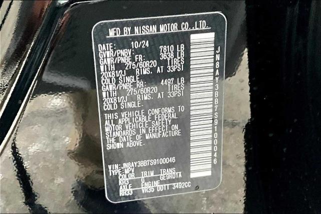 Photo of 2025 Black Nissan Armada