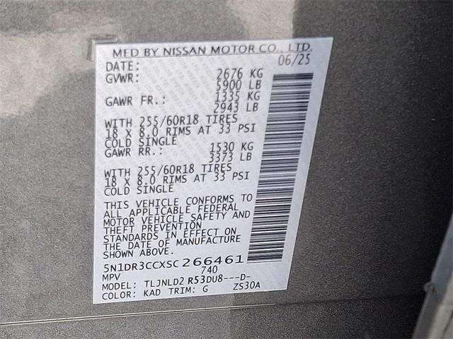 Photo of 2025 Gun Metallic Nissan Pathfinder