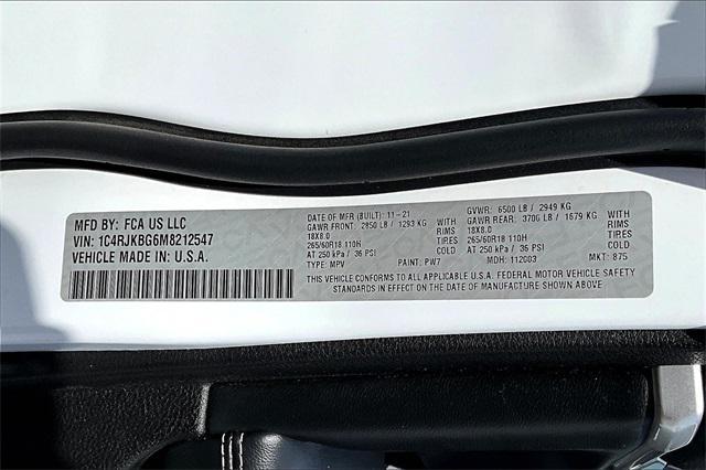 Photo of 2021 Bright White Clearcoat Jeep Grand Cherokee L