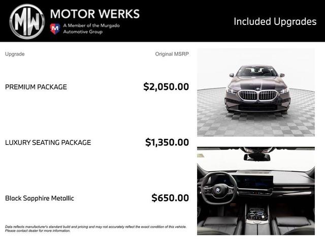 Photo of 2025 Black Sapphire Metallic BMW 530