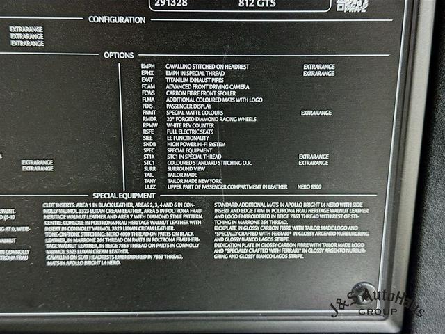 Photo of 2023 White Ferrari 812 GTS