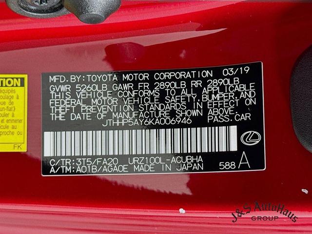 Photo of 2019 Red Lexus LC 500