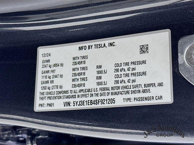 Photo of 2025 Black Tesla Model 3