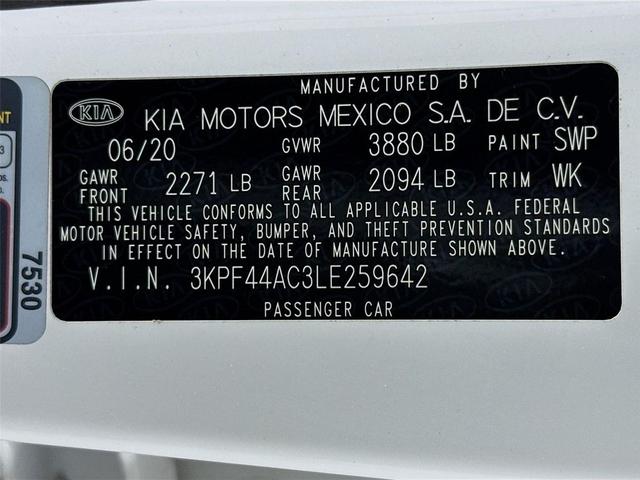 Photo of 2020 Snow White Pearl Kia Forte