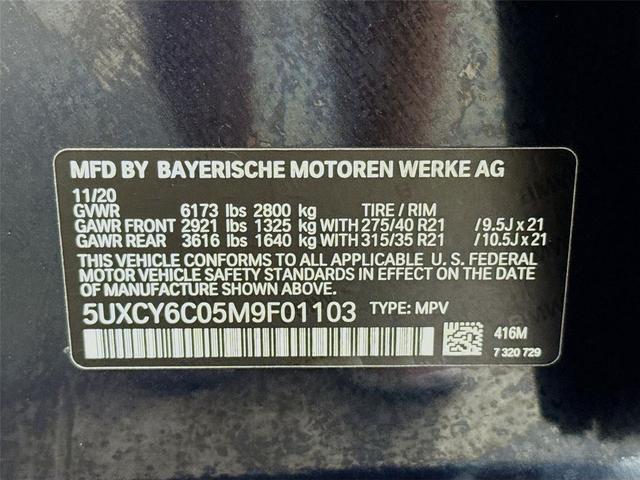 Photo of 2021 Carbon Black Metallic BMW X6
