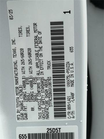 Photo of 2025 White Toyota Tundra Hybrid