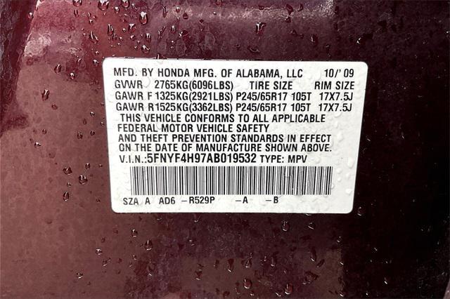 Photo of 2010 Dark Cherry Pearl Honda Pilot