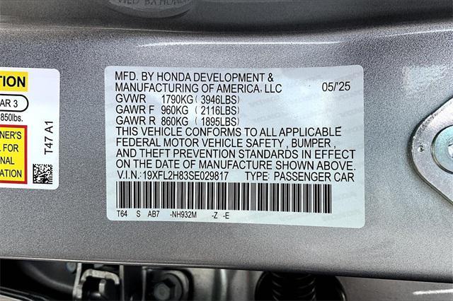 Photo of 2025 Solar Silver Metallic Honda Civic