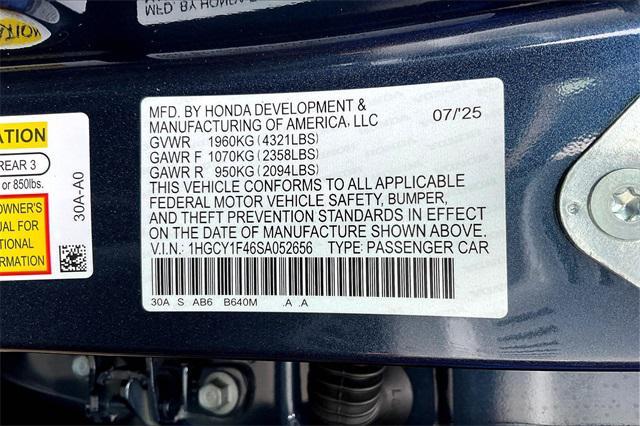 Photo of 2025 Canyon River Blue Metallic Honda Accord