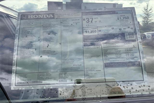 Photo of 2026 Urban Gray Metallic Honda CR-V Hybrid