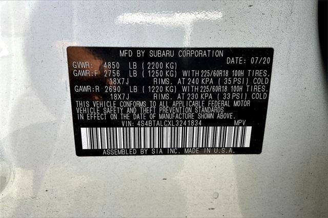 Photo of 2020 Crystal White Pearl Subaru Outback