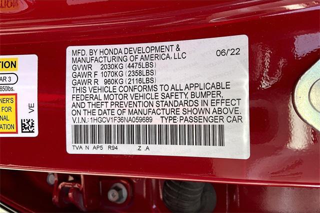 Photo of 2022 San Marino Red Honda Accord