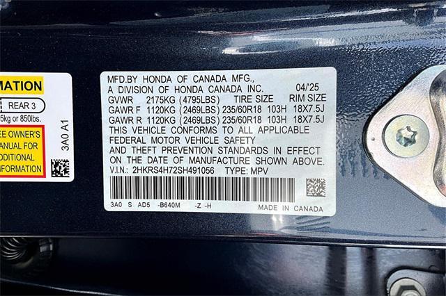 Photo of 2025 Platinum White Honda CR-V