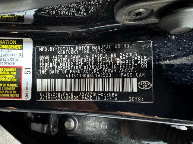 Photo of 2019 Midnight Black Toyota Camry