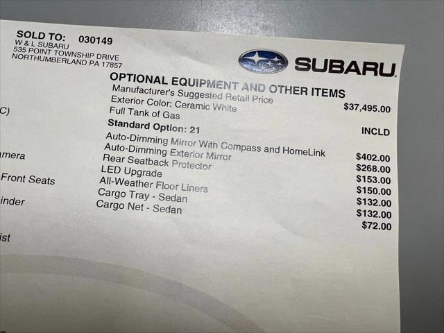 Photo of 2023 Ceramic White Subaru WRX