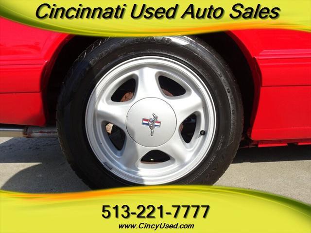 Photo of 1991 Bright Red Ford Mustang